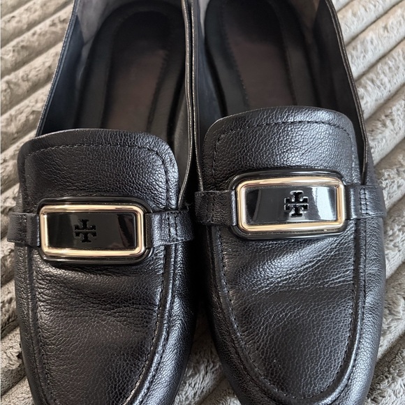 Tory Burch Georgia Loafers Black leather size 10 - Picture 3 of 12